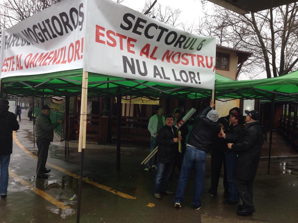 Protestul ainceput in jurul orei 11.30