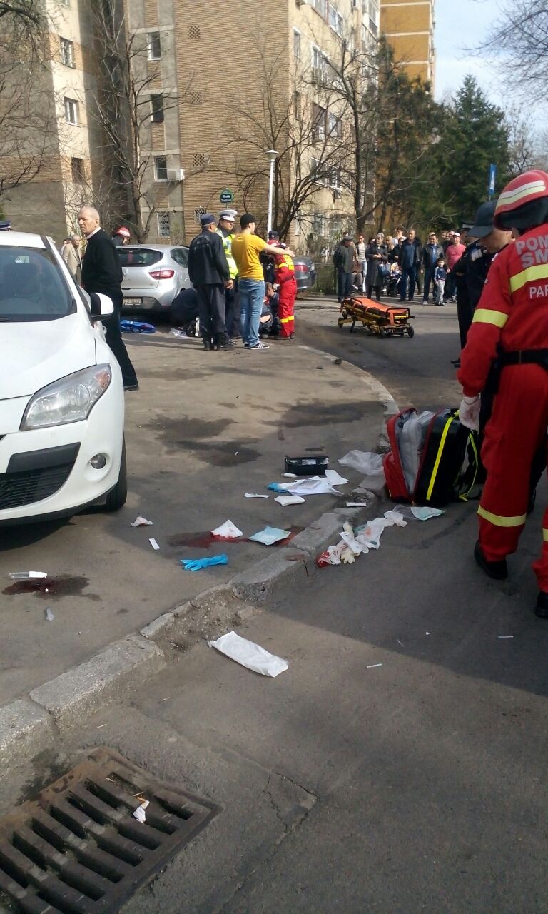 In urma impactului doua persoane au fost ranite grav