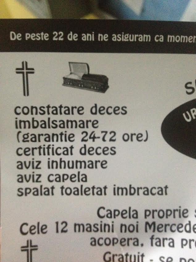 Firma ofera imbalsamare cu garantie