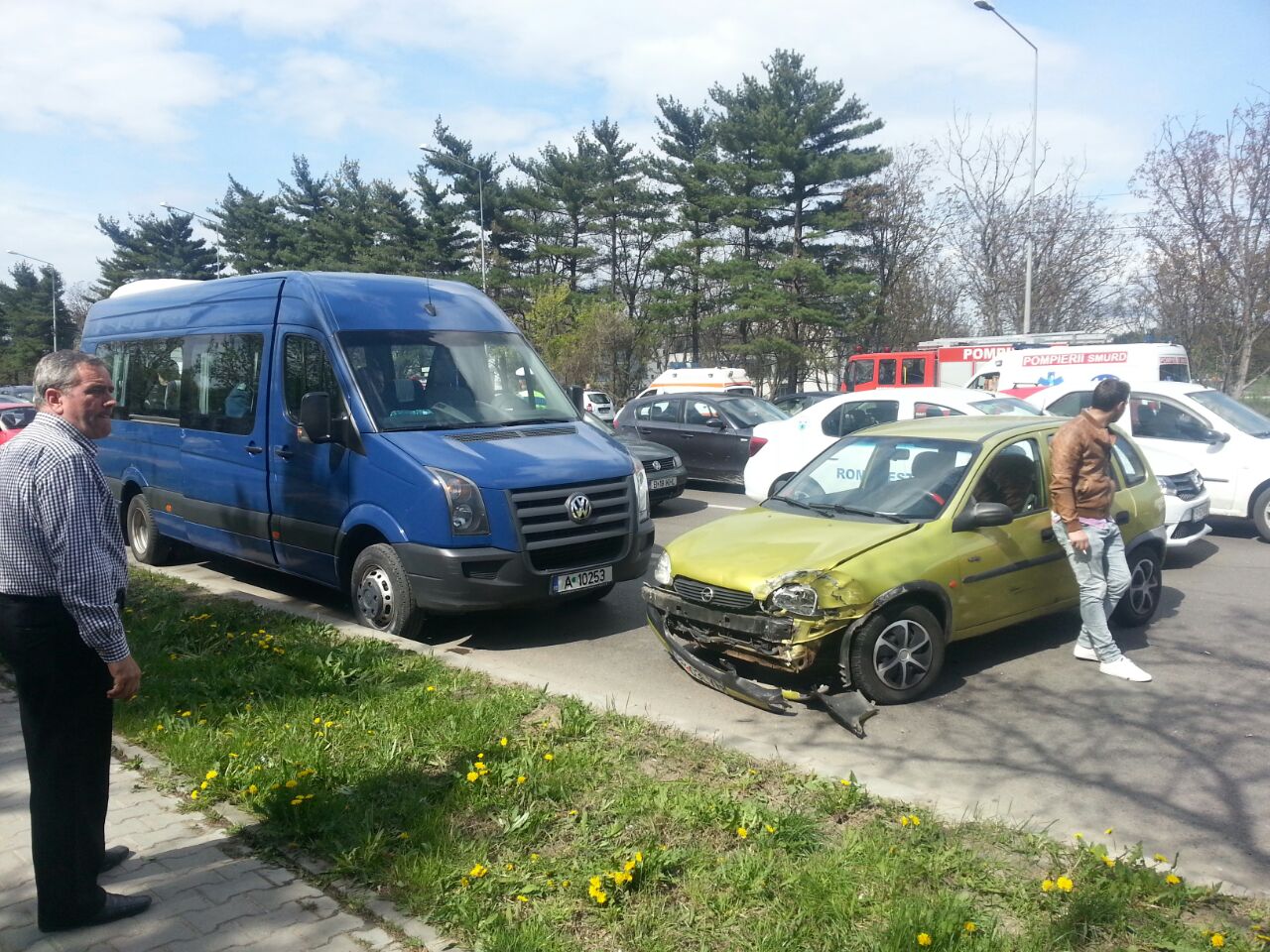 In accident au fost implicate cinci masini