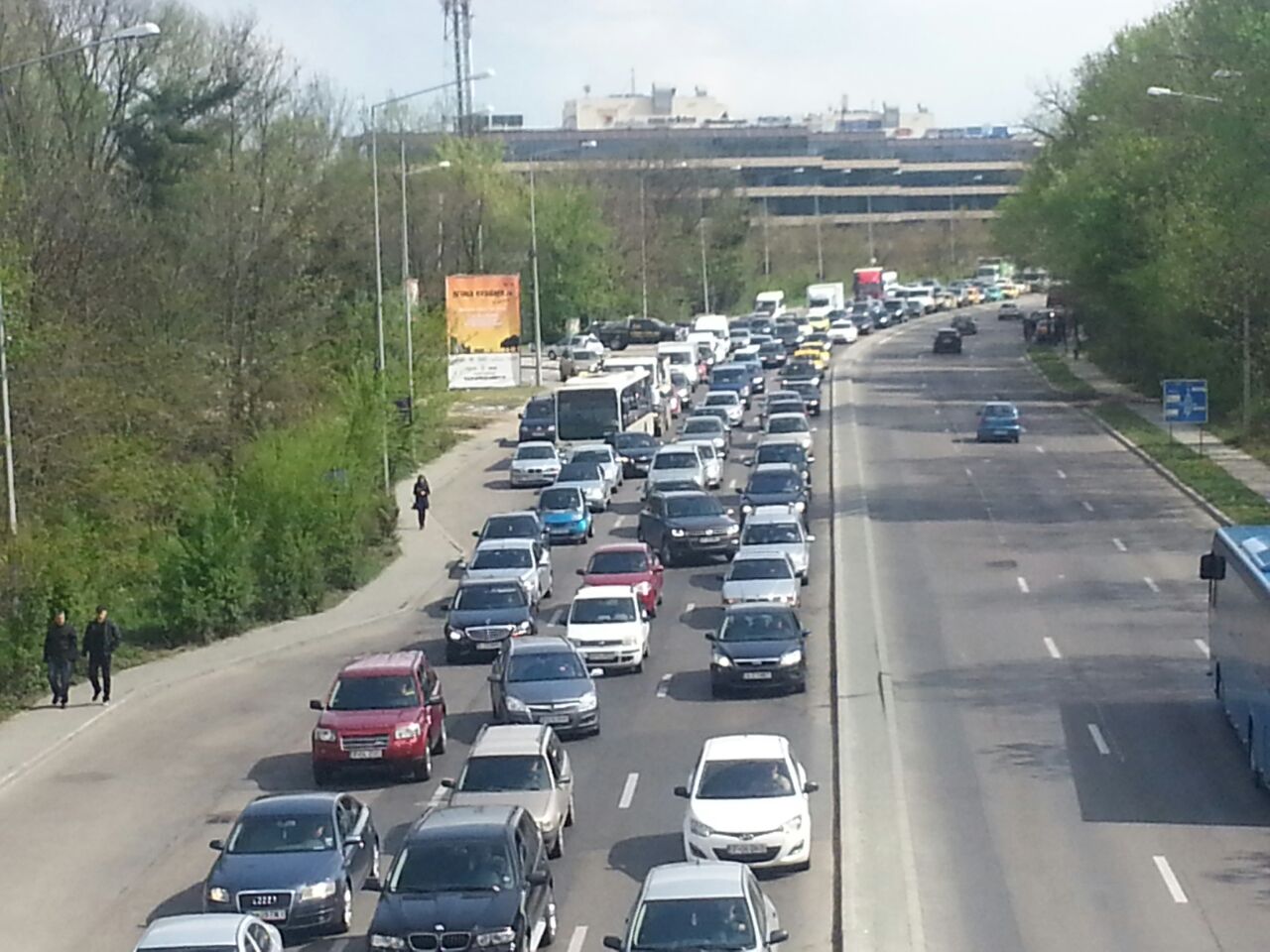 In urma accidentetului s-au format cozi de zeci de kilometri pe DN1