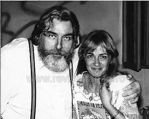 Tatiana Stepa alaturi de bunul ei prieten Adrian Paunescu