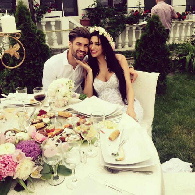 Bianca alaturi de sotul ei fotbalistul Catalin Badauta