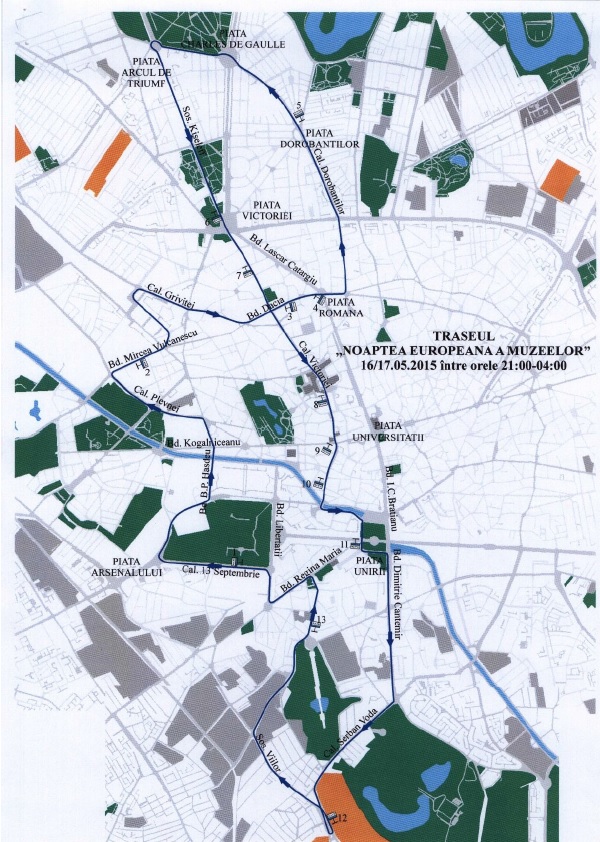 Harta RATB Noaptea Muzeelor