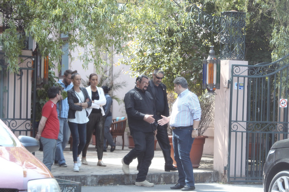 Steven Seagal alaturi de prietenul sau omul de afaceri Adrian Thiess