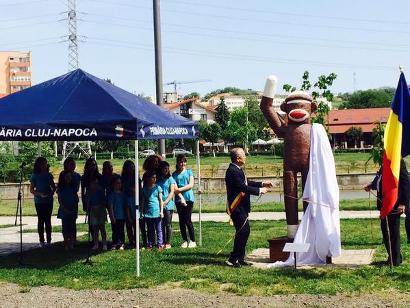 Statuia Nelson, inaugurata de Emil Boc la Cluj