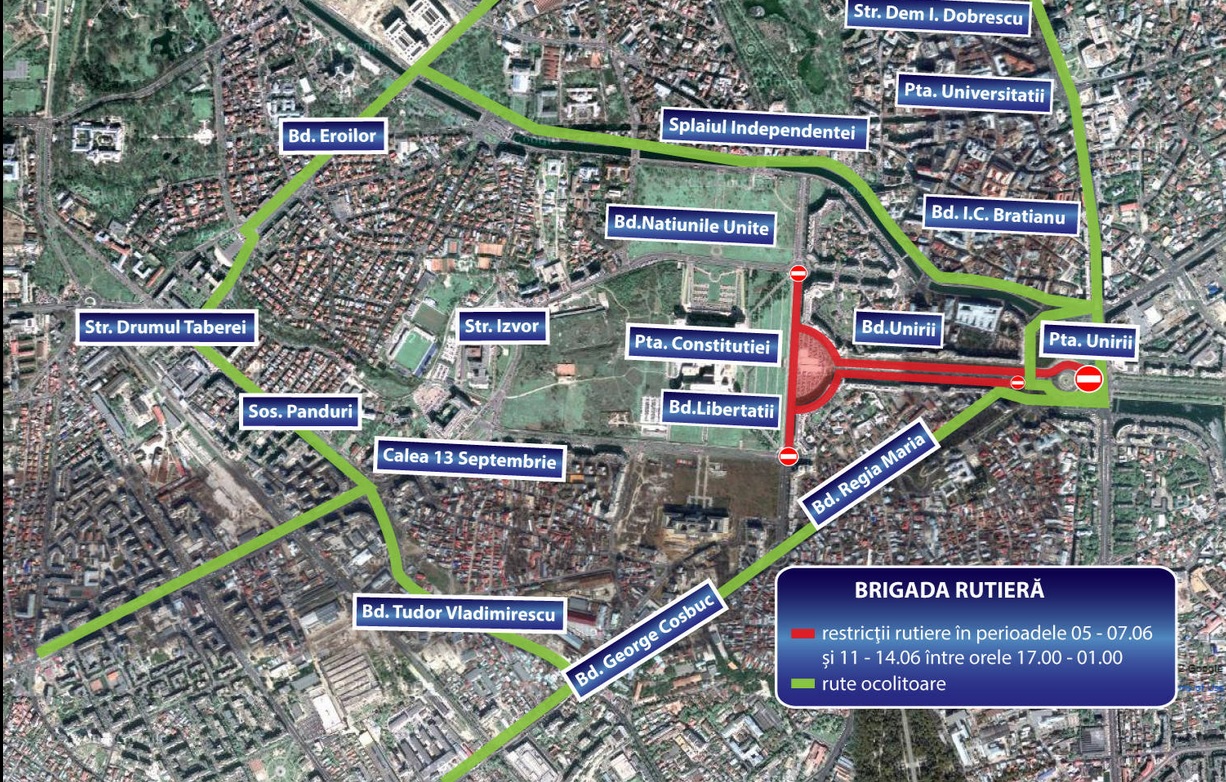 Harta restrictiilor din Capitala