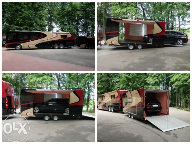 Masina vine la pachet si un garaj mobil