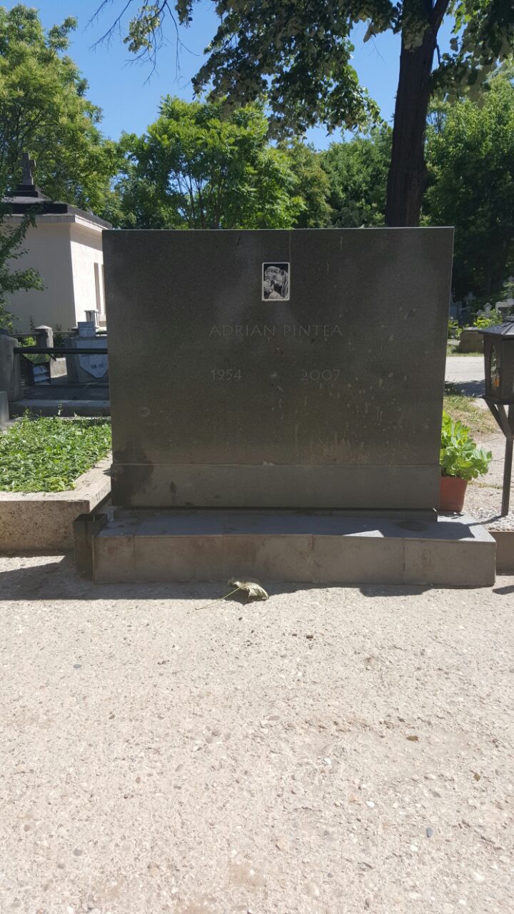 Locul de veci al artistului este unul dintre cele mai ingrijite din cimitirul Bellu