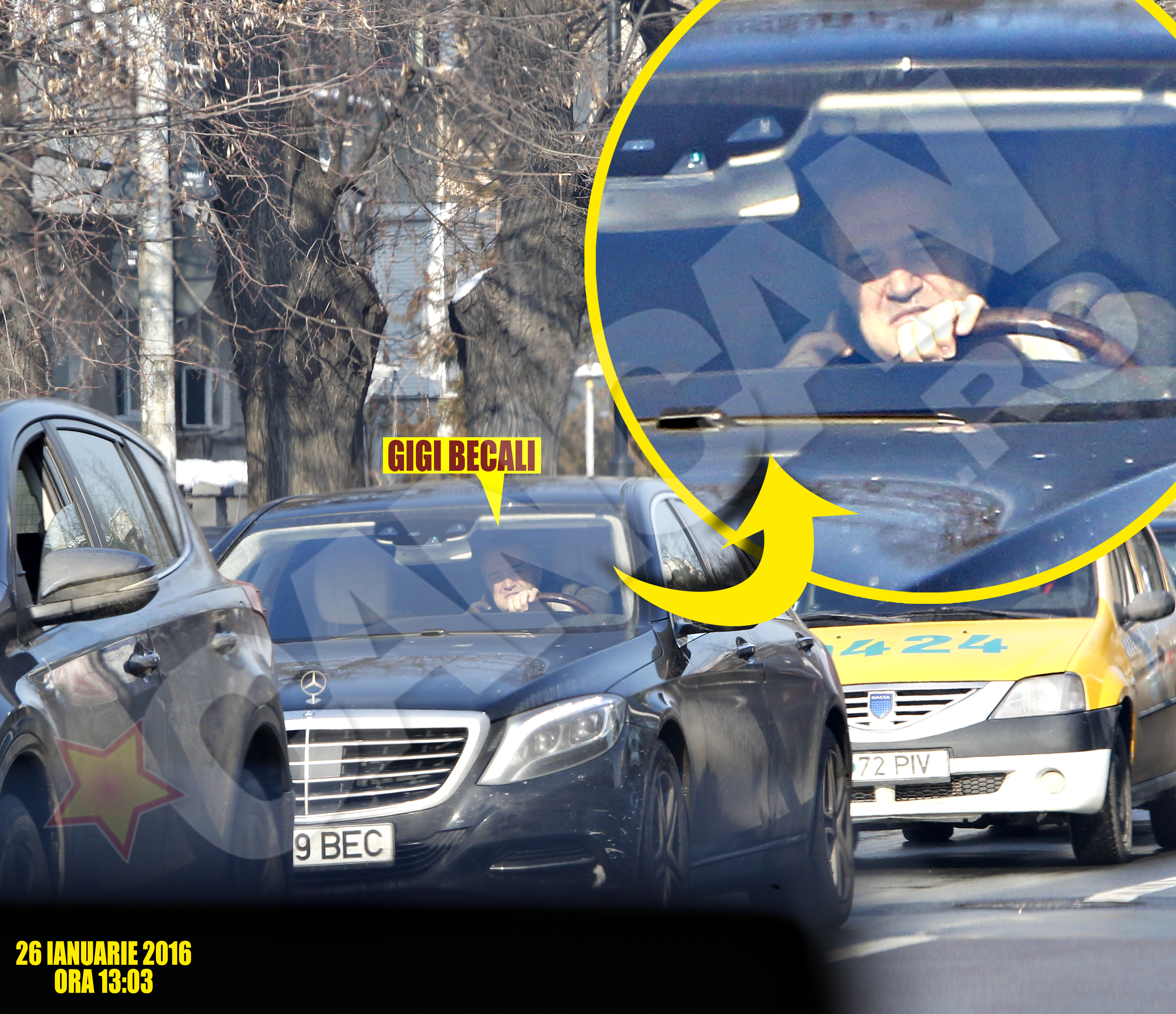 Becali vorbeste la telefon