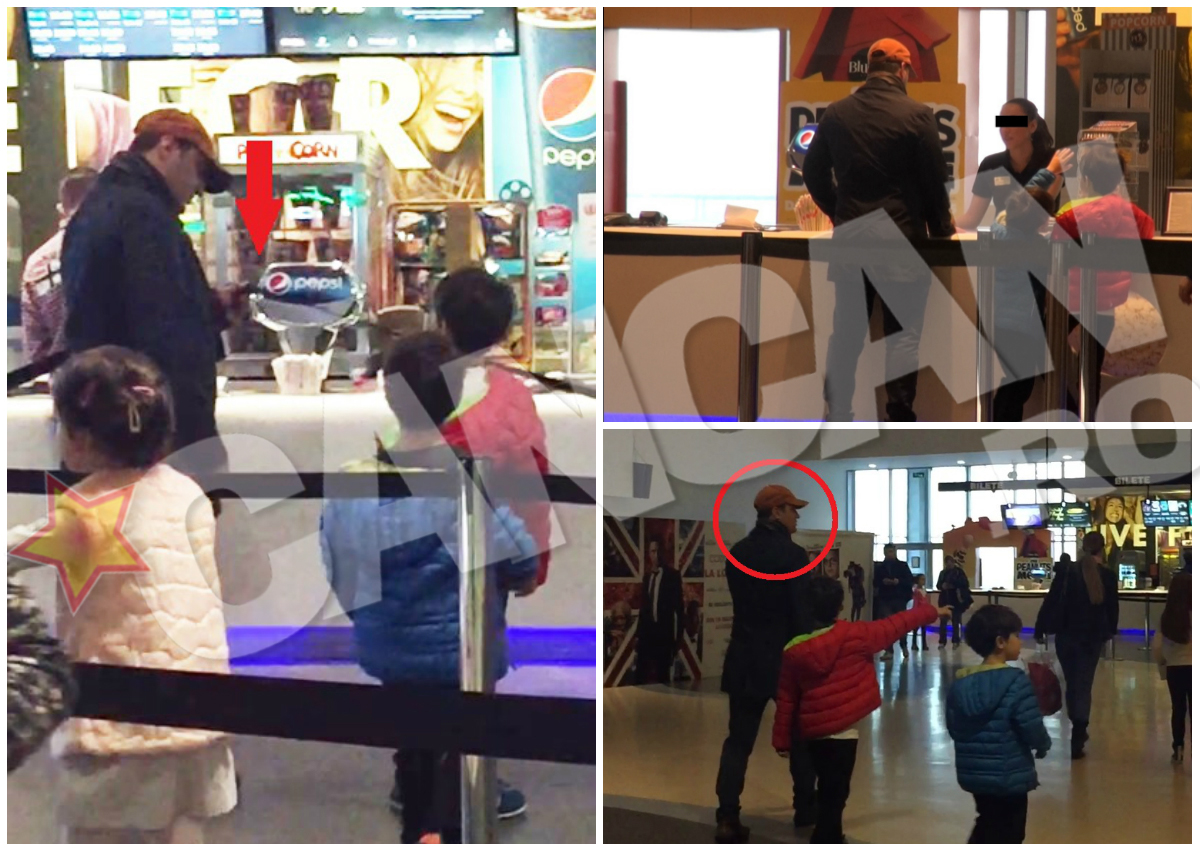 Şerban Huidu a fost atenţionat de unul dintre băieţii săi, când a încercat să taie o coadă de la mall