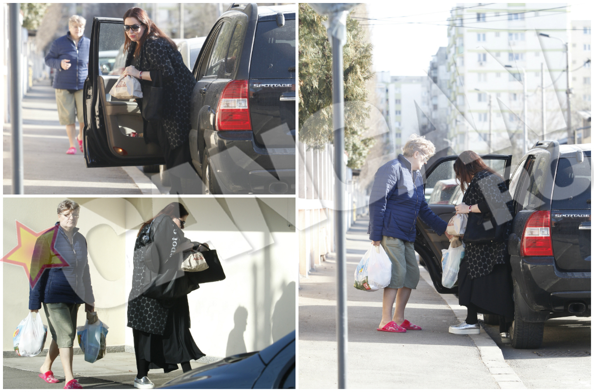 Oana Roman are nevoie de încă două mâini pentru că nu reuşeşte să îşi ducă sacoşele în casă