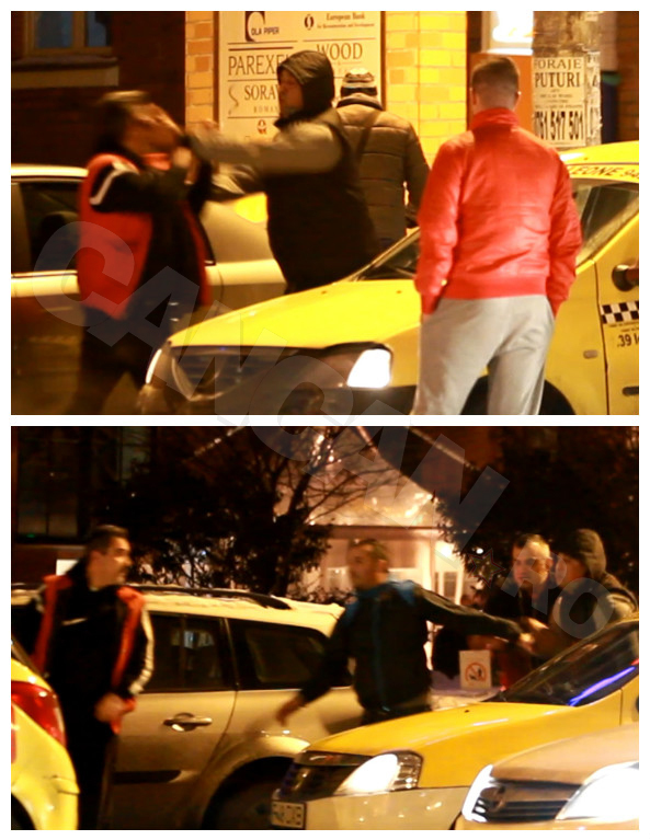 Doi taximetrişti şi-au dat pumni şi picioare până când au intervenit colegii între ei.