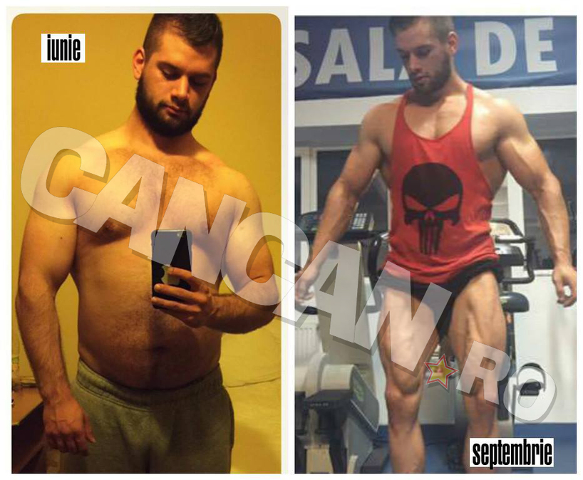 Florin Damşa s-a transformat total în doar 4 luni de sală