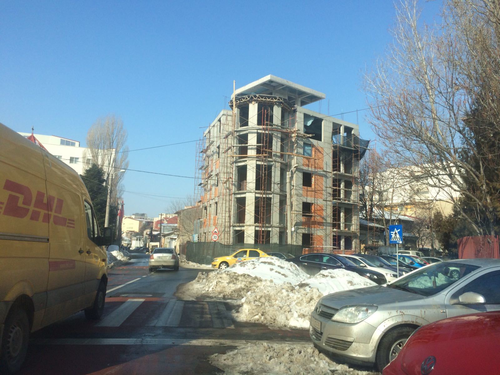 Acesta este blocul pe care Ciprian Boloş îl construieşte în sectorul 5 al Capitalei, împreună cu un asociat