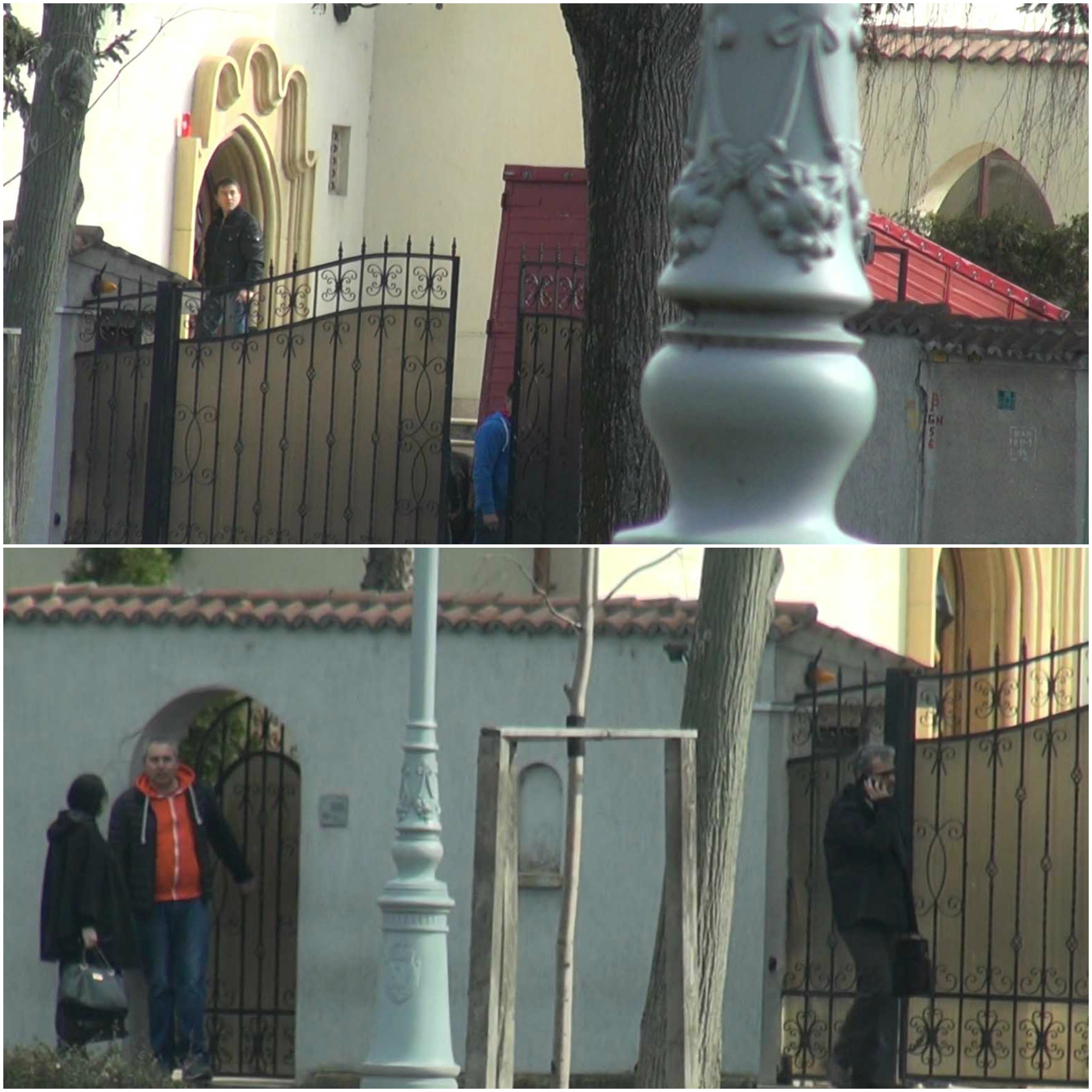 Au intrat cu camionul în vila ce i-a aparţinut lui Dan Adamescu, dar au plecat, după mai multe discuţii, fără să ia vreun bun din aceasta