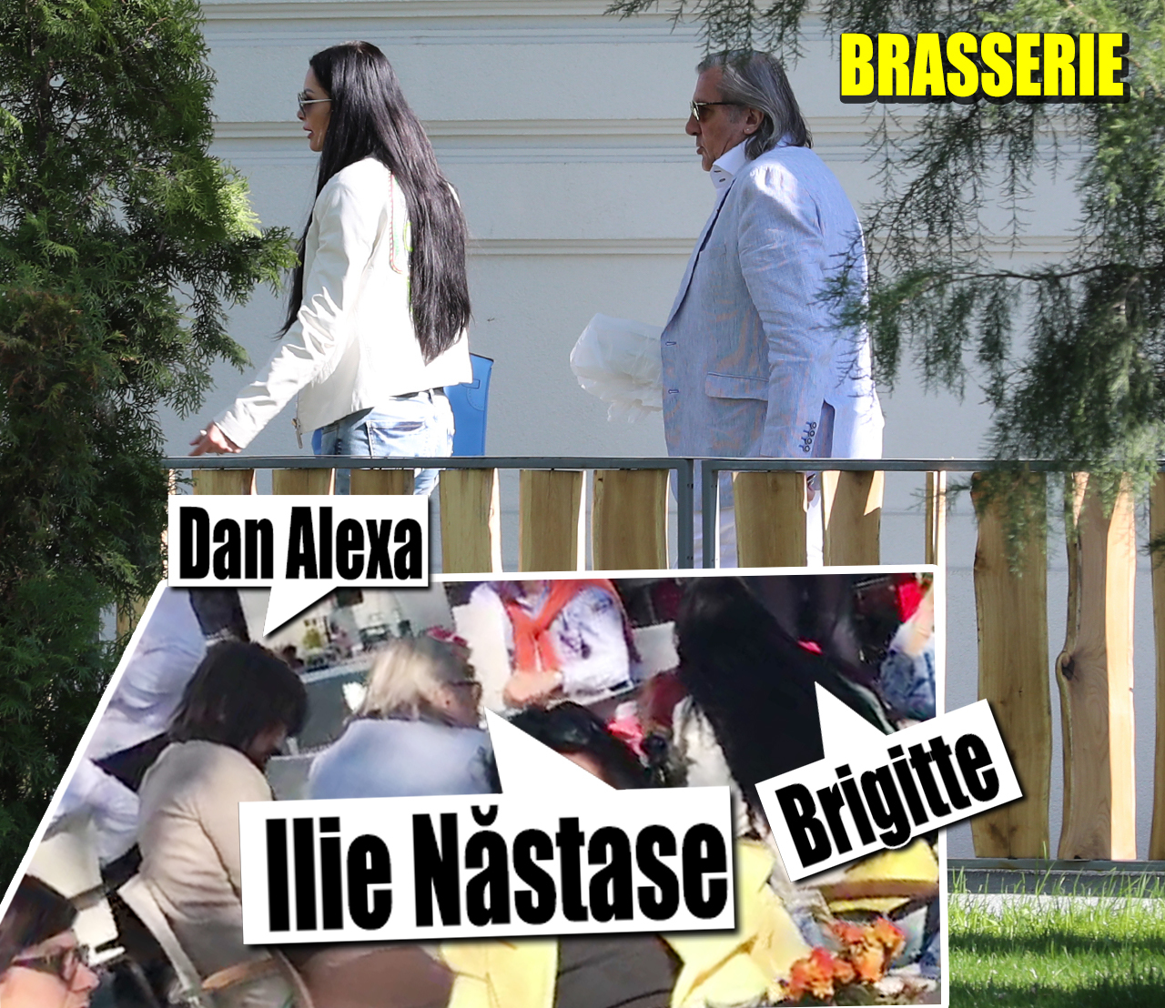 Ilie Năstase şi Brigitte au fost de nedezlipit când au mers alături de Dan Alexe în bistroul „La Brasserie“
