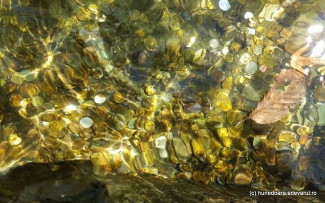 Credincioşii obişnuiesc să arunce monede în apa unui izvor din apropierea locului naşterii Părintelui Arsenie Boca