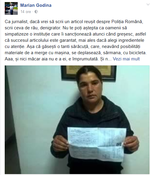 Marian Godină îi sare în apărare colegului care a amendat-o pe femeia din Suceava