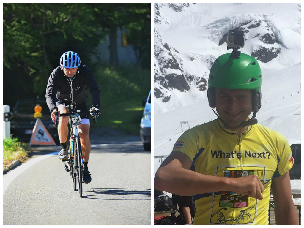 Michal Szczurek este pasionat de ciclism şi alpinism