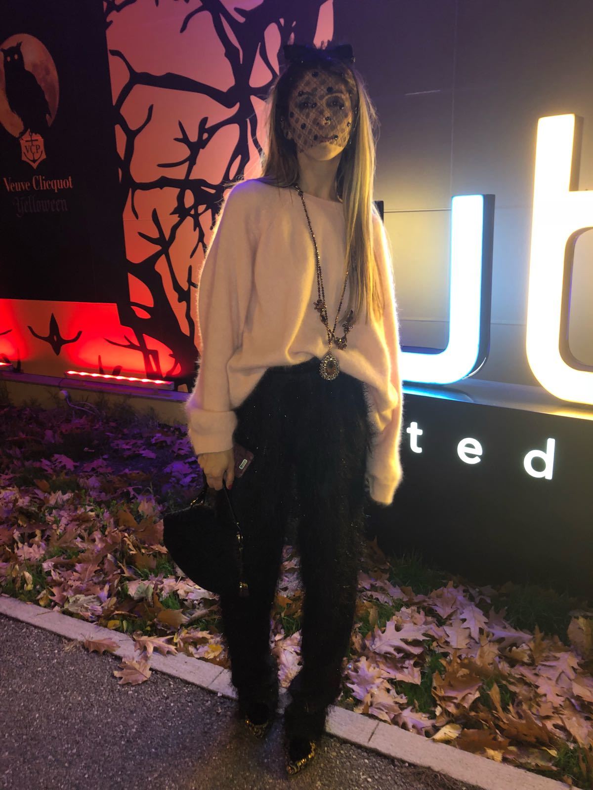 Silvia a îmbrăcat o ţinută care s-a potrivit perfect cu tematica petrecerii