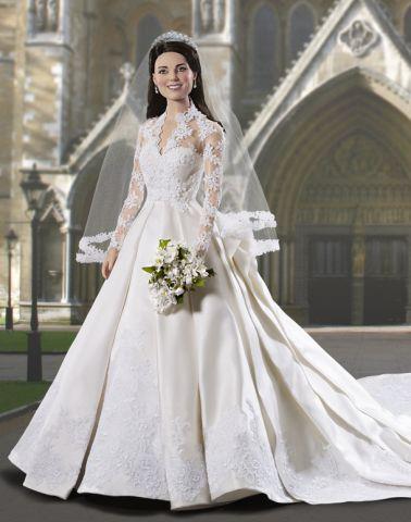 Papusile Kate Middleton se bucura de un succes fantastic, mai ales ca sunt lucrate cu migala