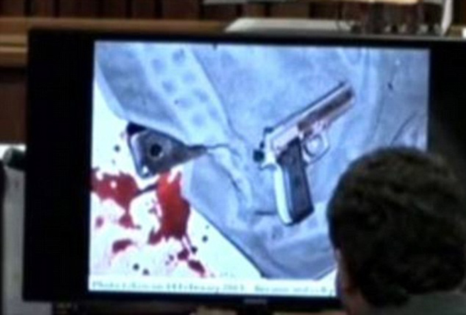 Acesta este pistolul cu care Pistorius si-a impuscat iubita de 4 ori