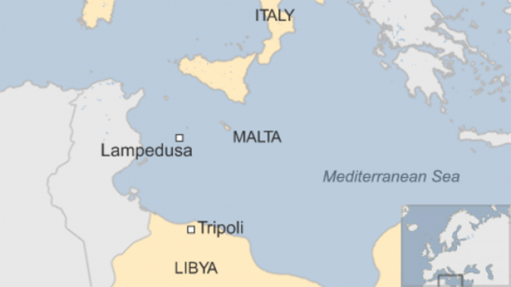 in urma cu nicio saptamana o alta barca s-a scufundat tot in Mediterana