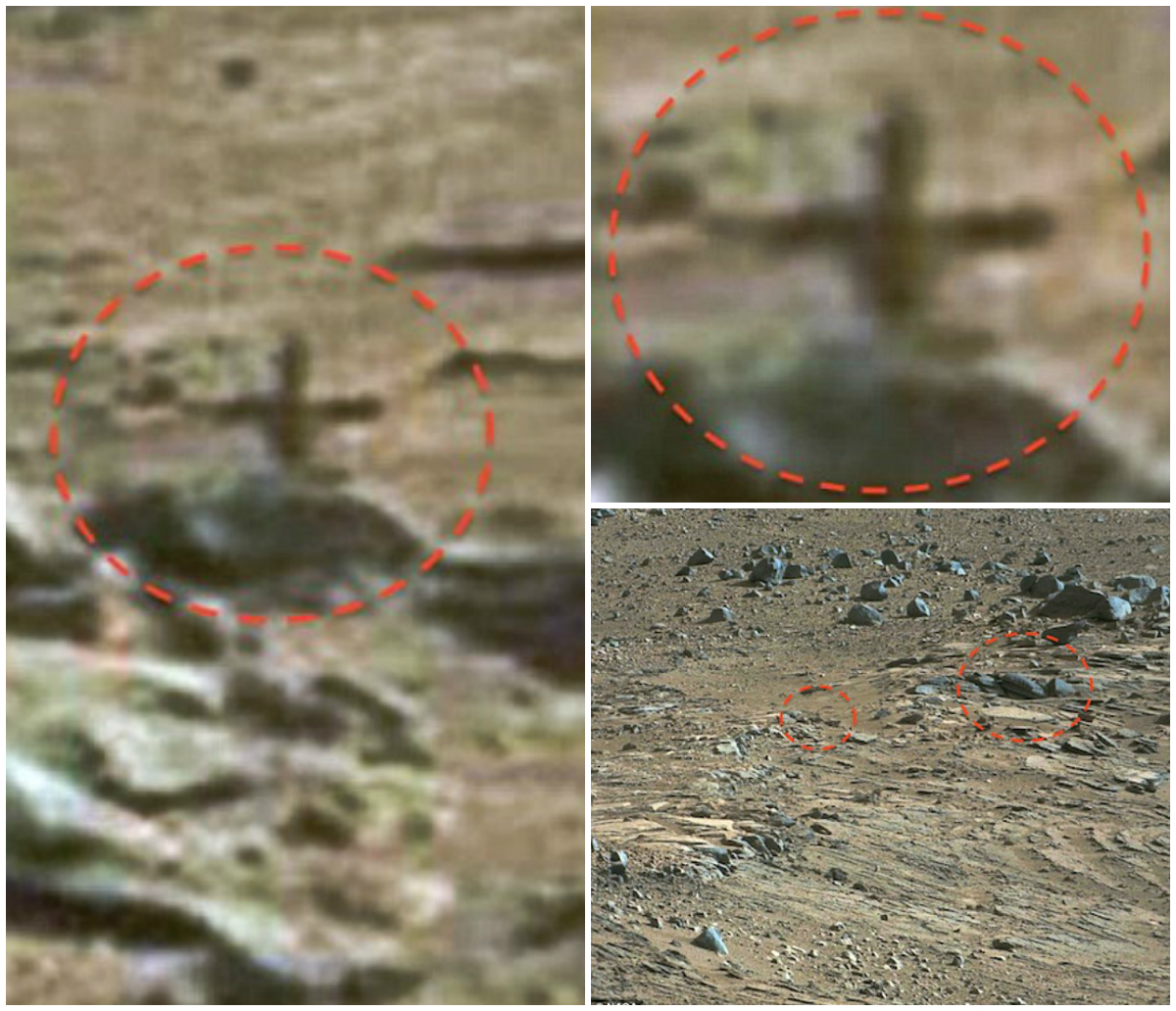 Obiectul cu însemnătate religioasă a fost observat în imaginile de pe planeta Marte