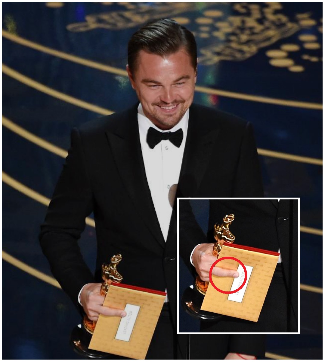 Leonardo DiCaprio şi-a arătat mulţumirea pentru Academiei c-un singur deget