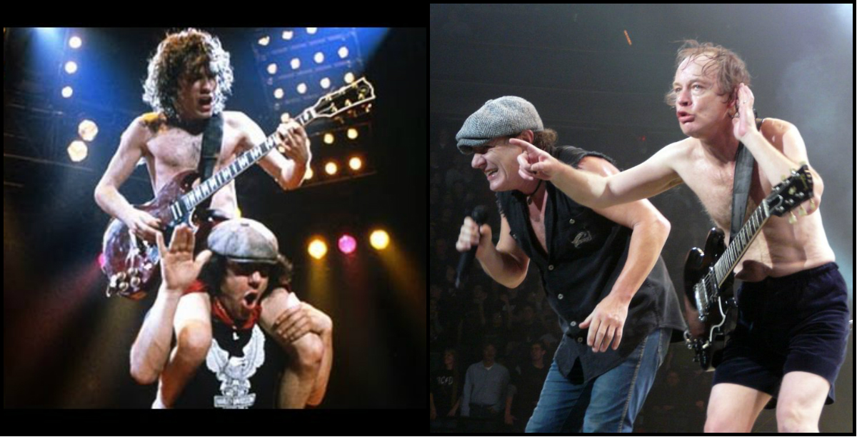 Legendarii AC/DC „atunci“ şi „acum“, pe scenele lumii