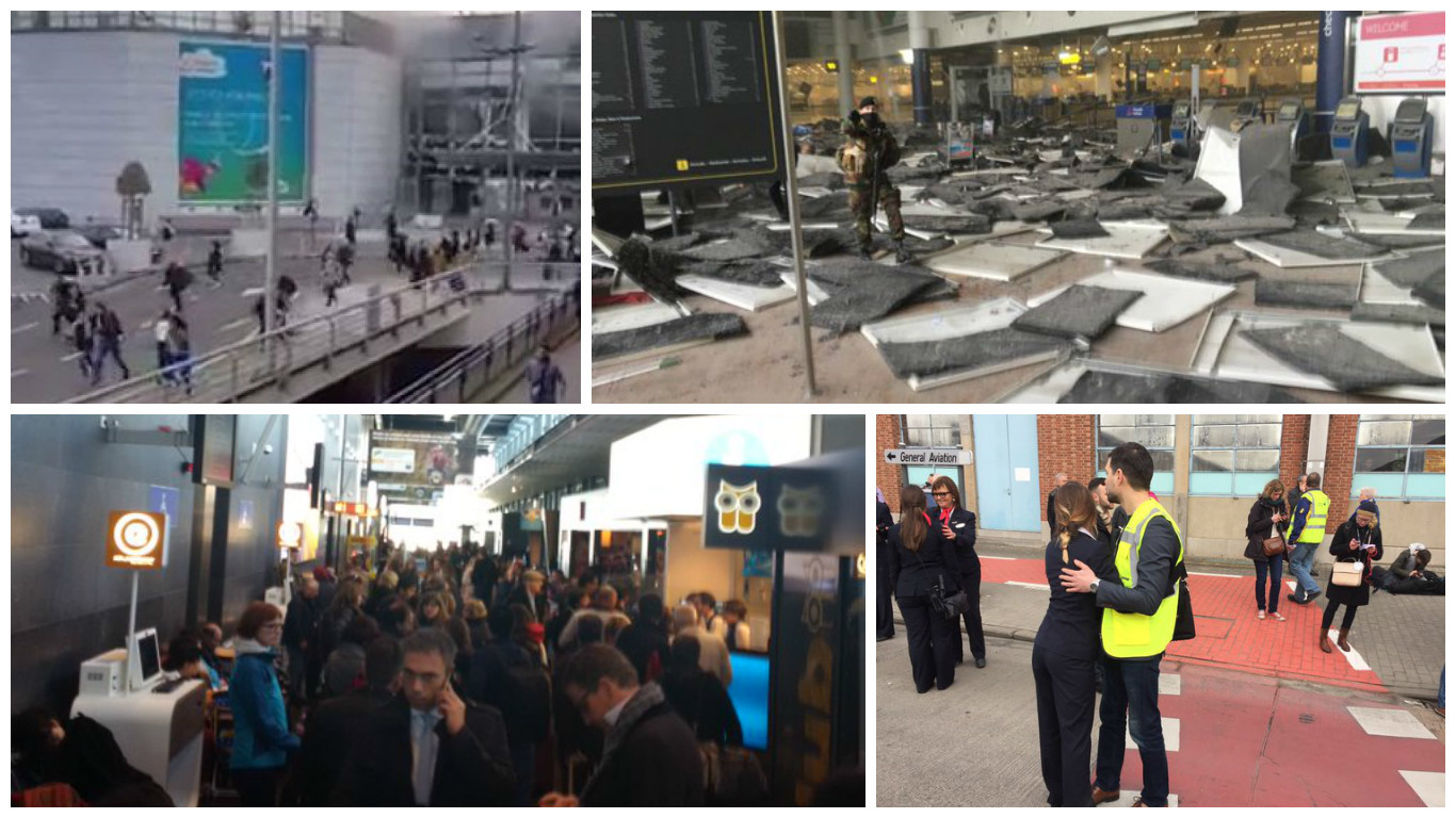 Două explozii au avut loc pe aeroportul Zaventem şi patru la metrou