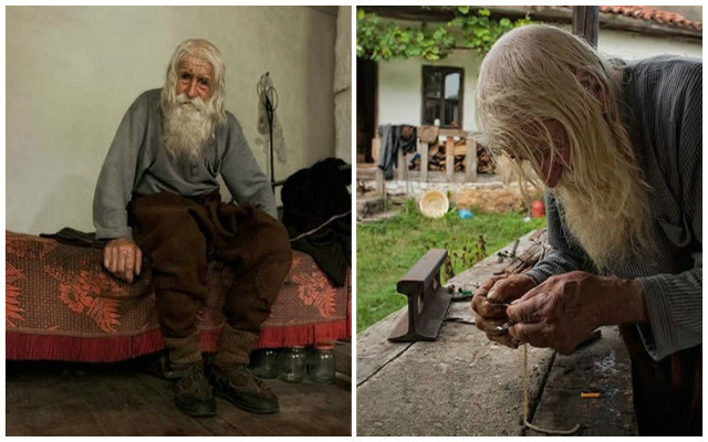 Are 101 ani, cerşeşte şi oferă totul sărmanilor.