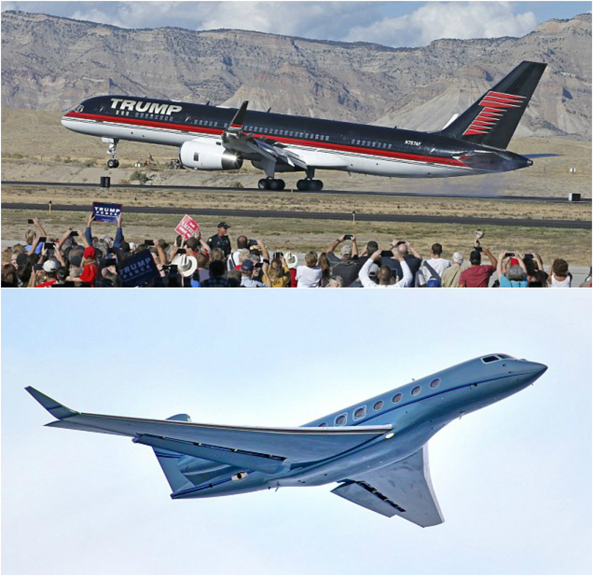 Trum şi Terry Gou deţin avioane personale