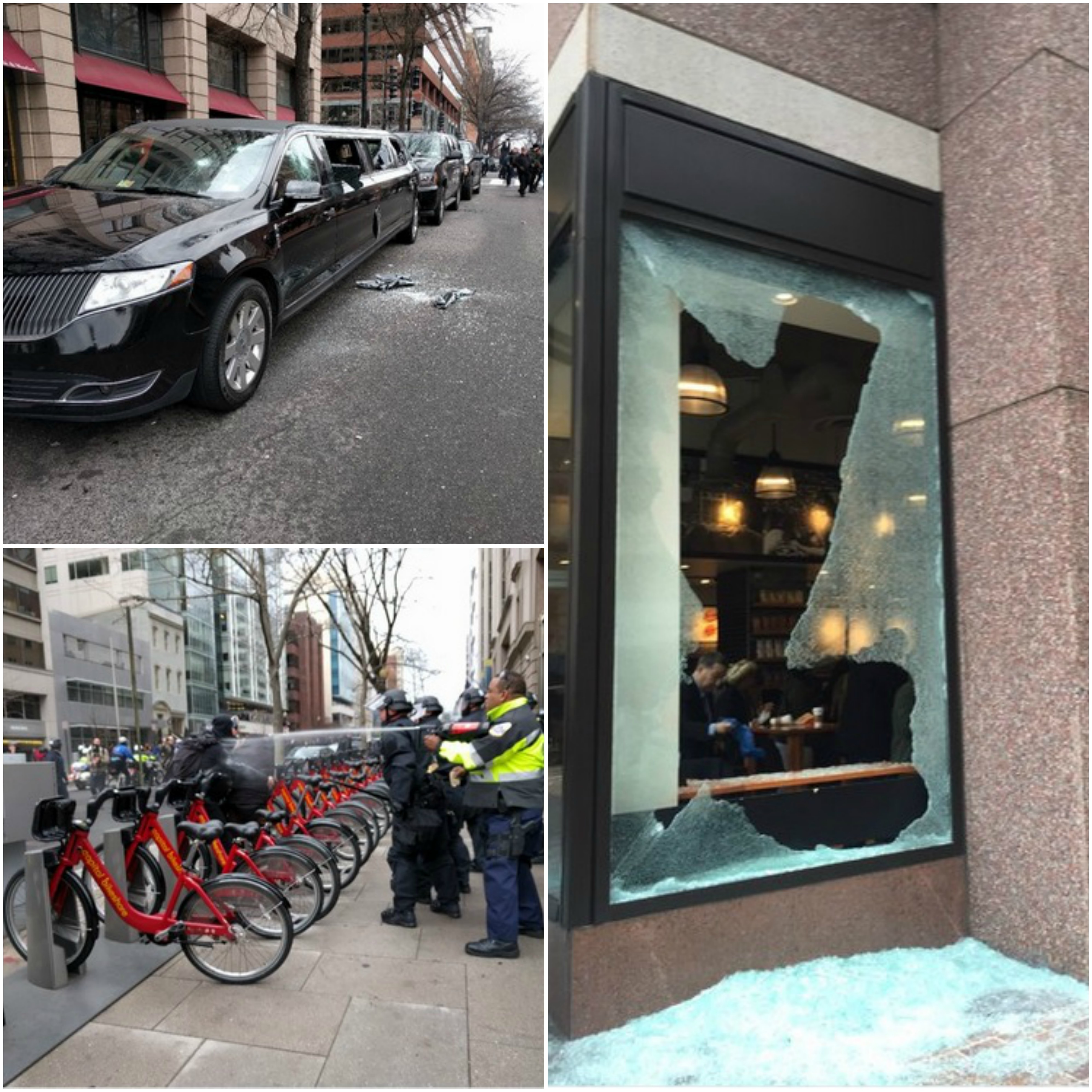 Un grup de protestatari a provocat daune serioase!