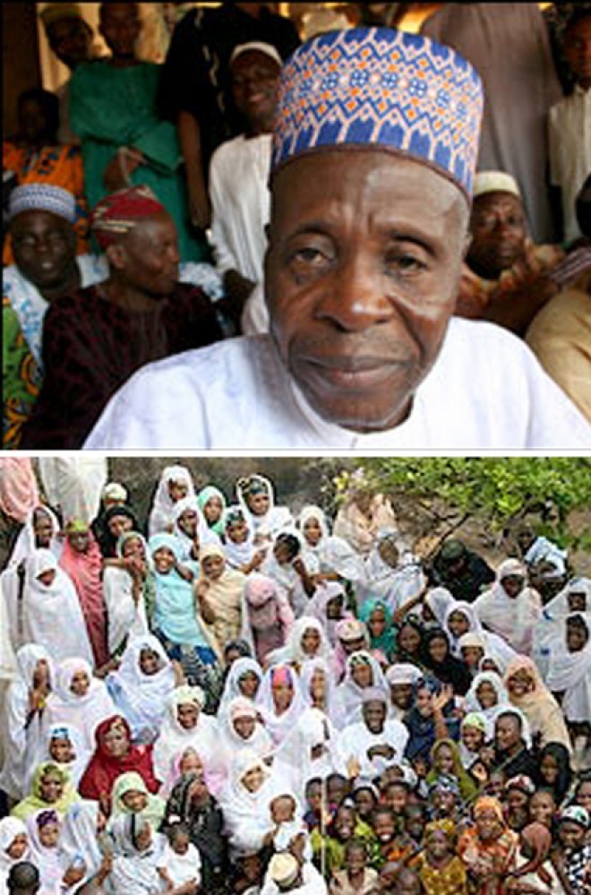 Nigerianul a devenit celebru pentru cele 86 de soţii ale sale
