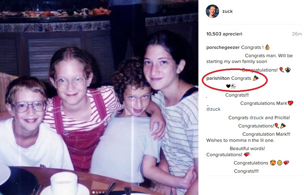 Paris Hilton i-a felicitat pe viitorii părinţi