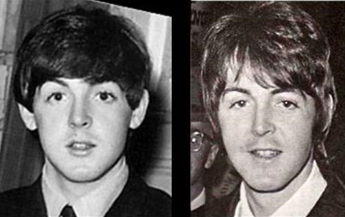 Paul McCartney (stânga) şi Billy Shears (dreapta), potrivit site-ului worldnewsdailyreport.com