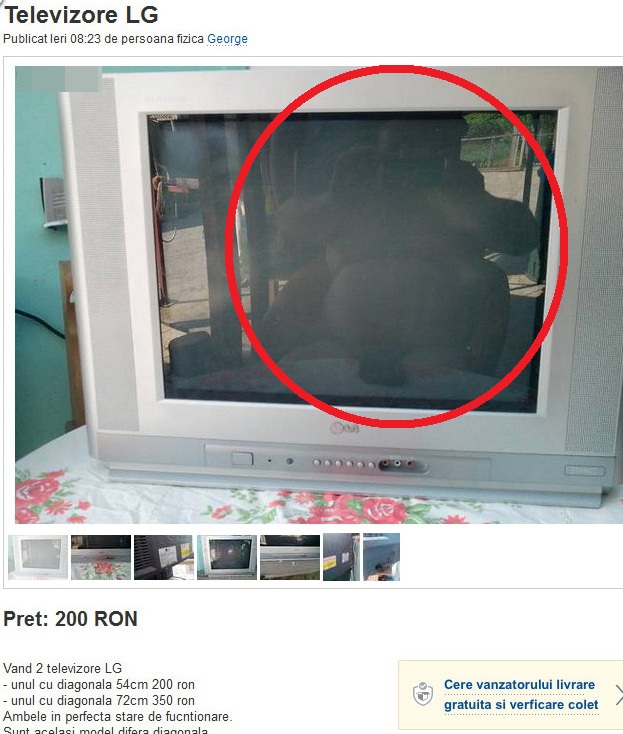 Barbatul nu a sesizat ca in reflexia ecranului i se vede silueta deloc zvelta (sursa foto: marlani.ro)