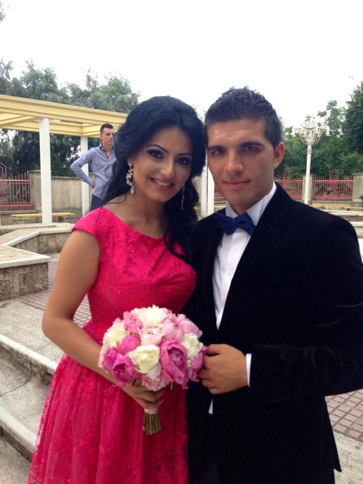 Costa, nepotului marelui fotbalist, alaturi de sotia lui Elena