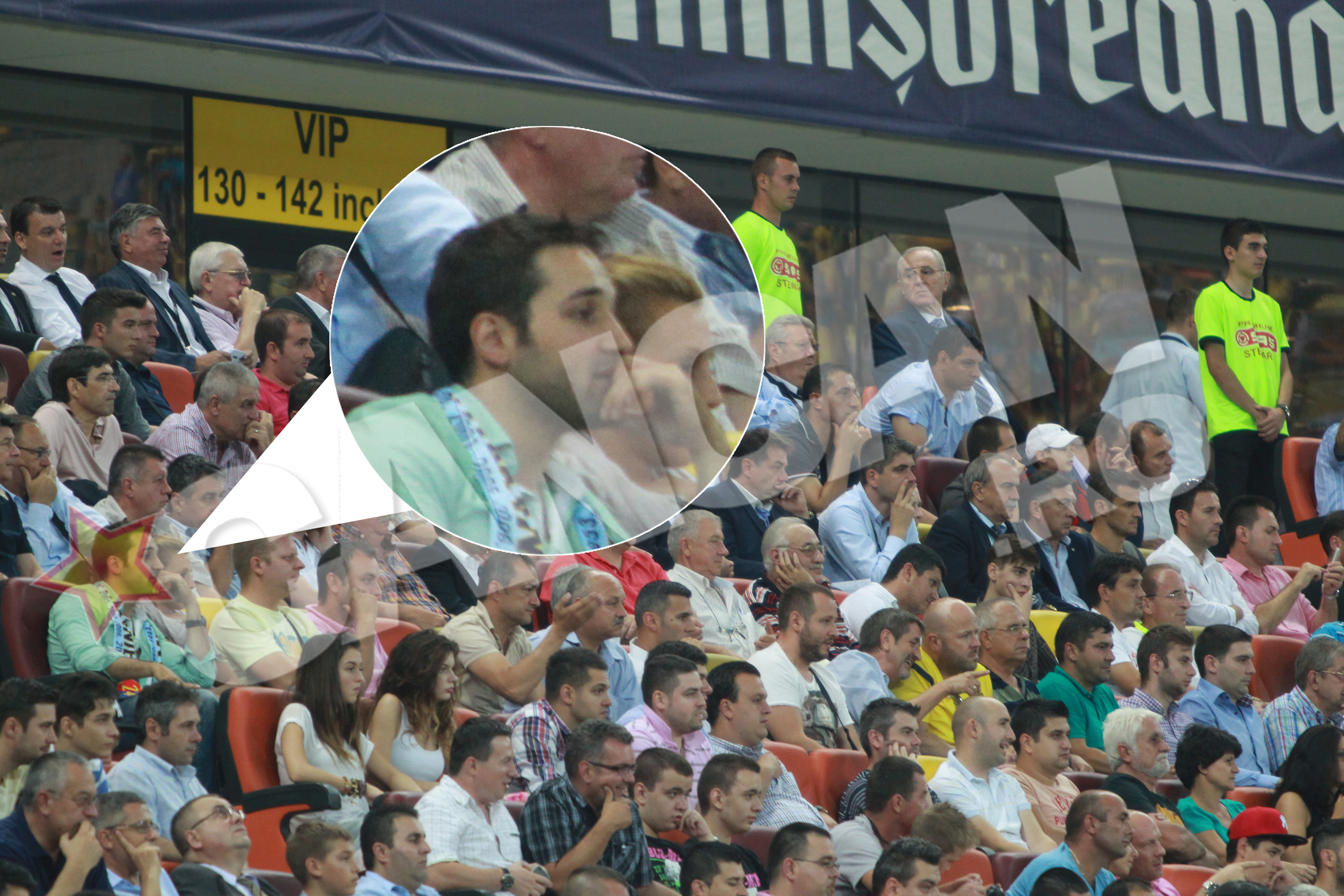 Tudy, fostul amant al Oanei Zavoranu a fost si el prezent in tribune