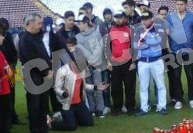 Fratele lui Patrick Ekeng s-a pus în genunchi pe stadionul Dinamo.