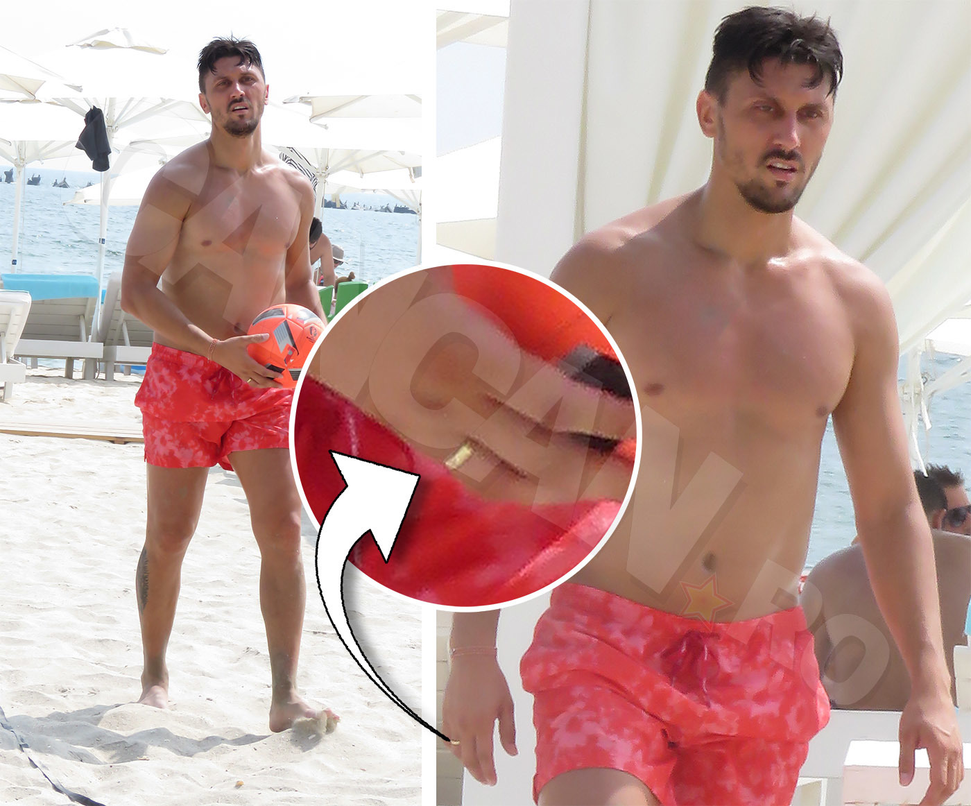 Ciprian Marica a purtat o verighetă din aur galben