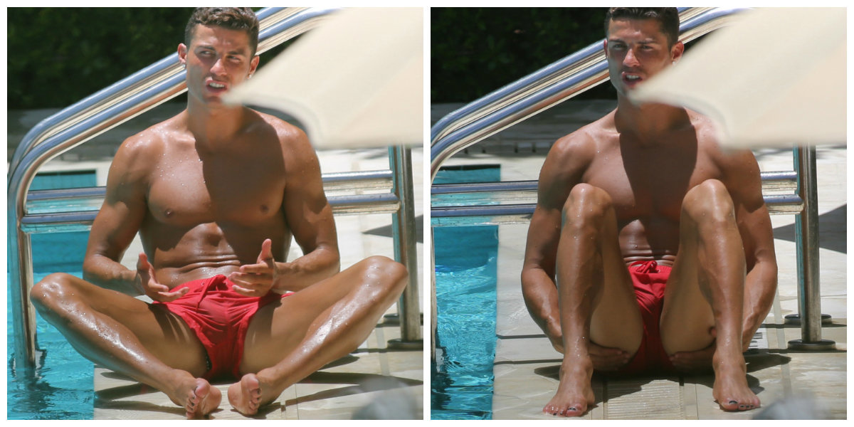 Cristiano Ronaldo are unghii negre la picioare.