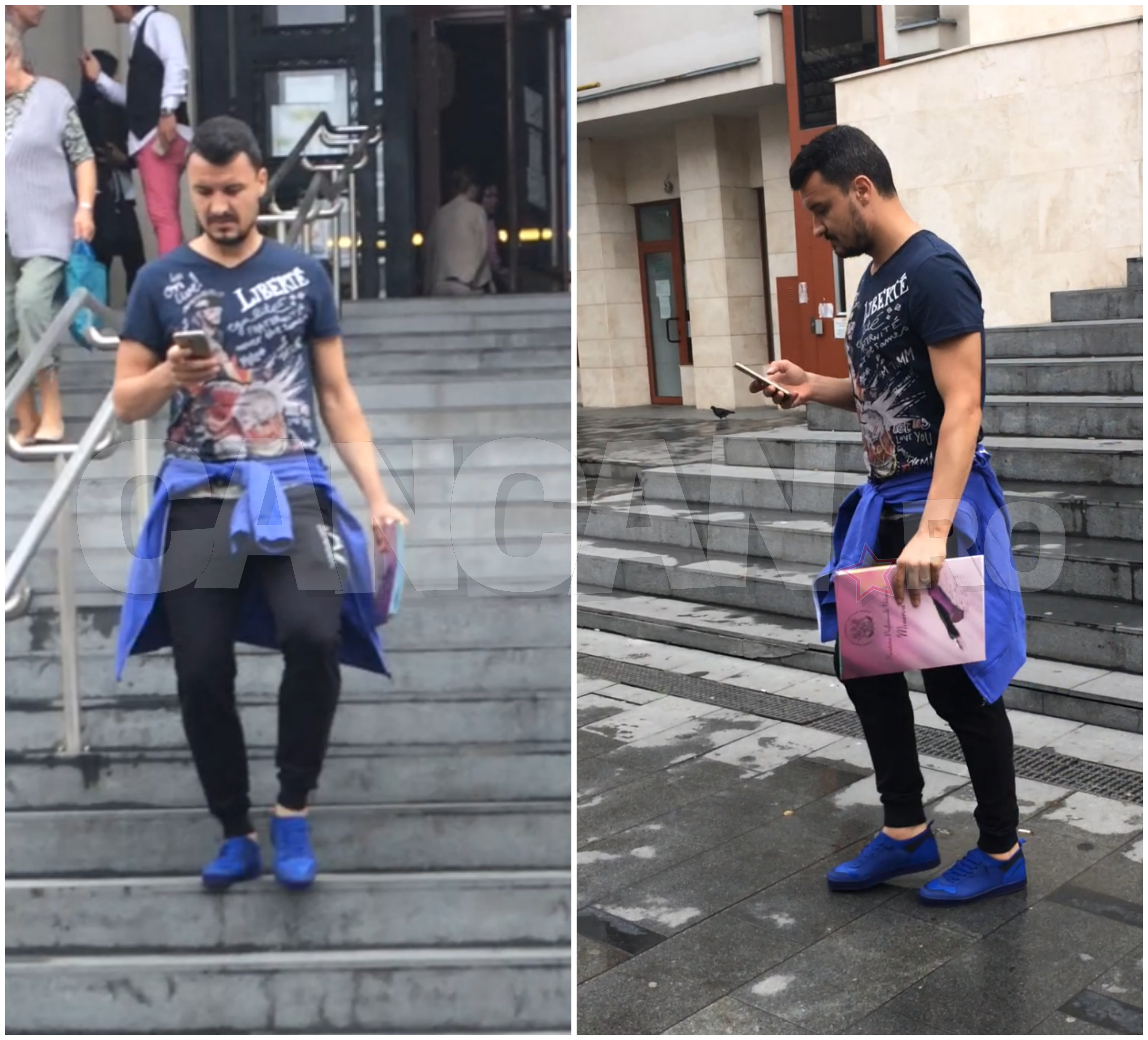 Când a reuşit în sfârşit să scape de tot ce avea de făcut, Budescu a plecat lejer, concentrându-şi atenţia pe telefonul mobil.