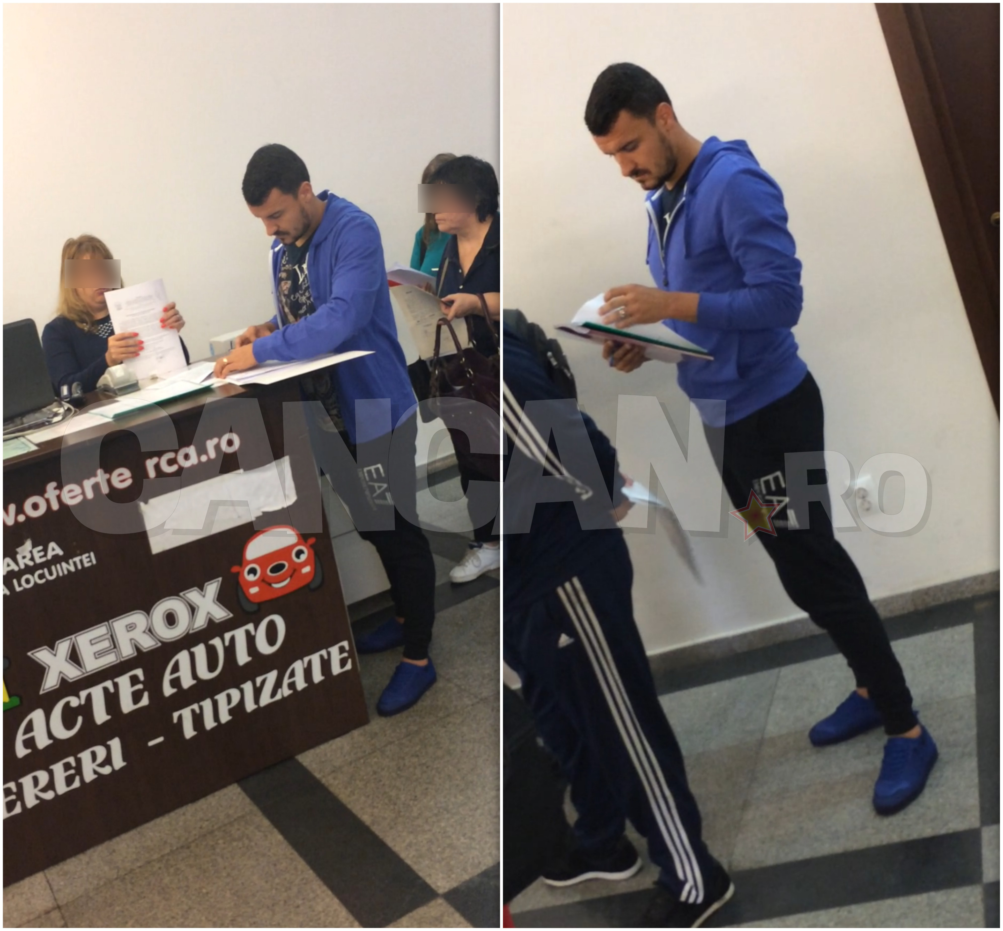 Budescu a stat răbdător la coada imensă de la Taxe şi Impozite, venind pregătit cu un dosar destul de stufos!