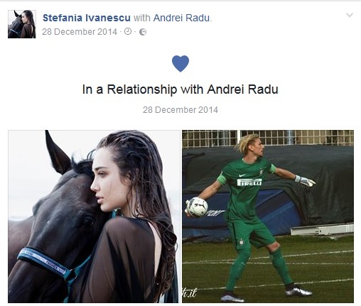 Fotbalistul se iubeşte de aproape doi ani de zile cu senzuala brunetă.