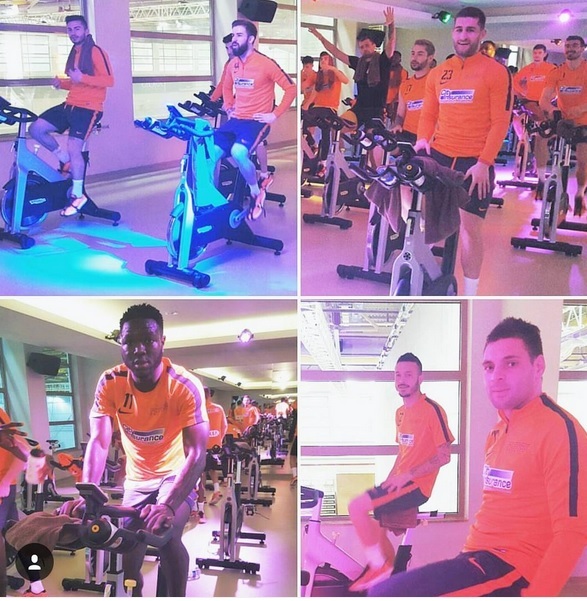 Gabi Tamaş a luat exemplul soţiei sale în ceea ce priveşte mersul la sală