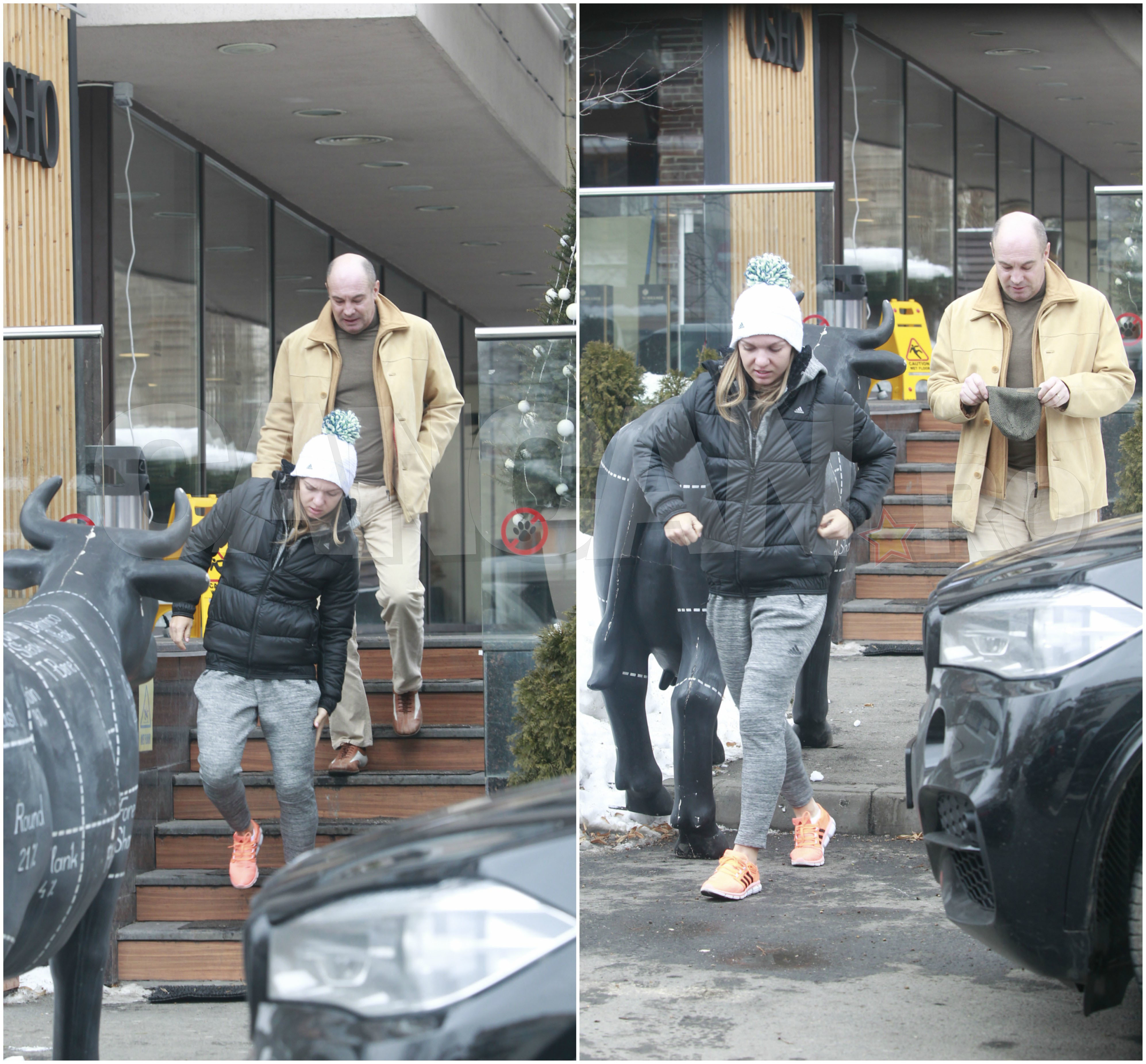 Deşi se resimte după accidentare, Simona Halep e pusă pe treabă: a mers la o întâlnire ce a părut de afaceri