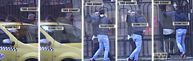 Timo Gebhart era filmat în clipa în care mergea la respectivul salon